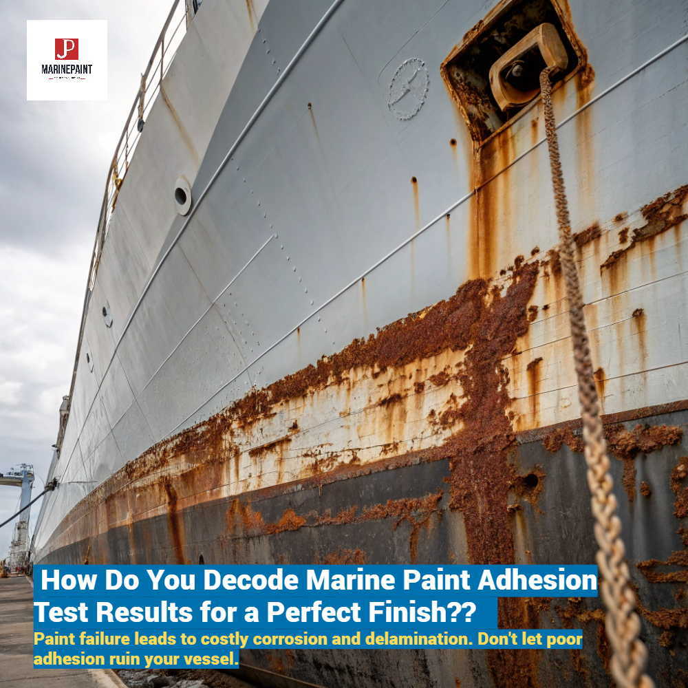 [Image Placeholder]**Prompt:** A dramatic, high-contrast image showing a section of a ship's hull with severe paint delamination and blistering, with rust showing through. The other half of the hull is pristine, highlighting the contrast between failure and success.