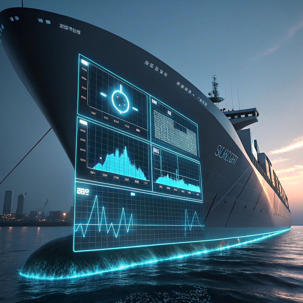 a futuristic sleek ship s hull with a glowing di
