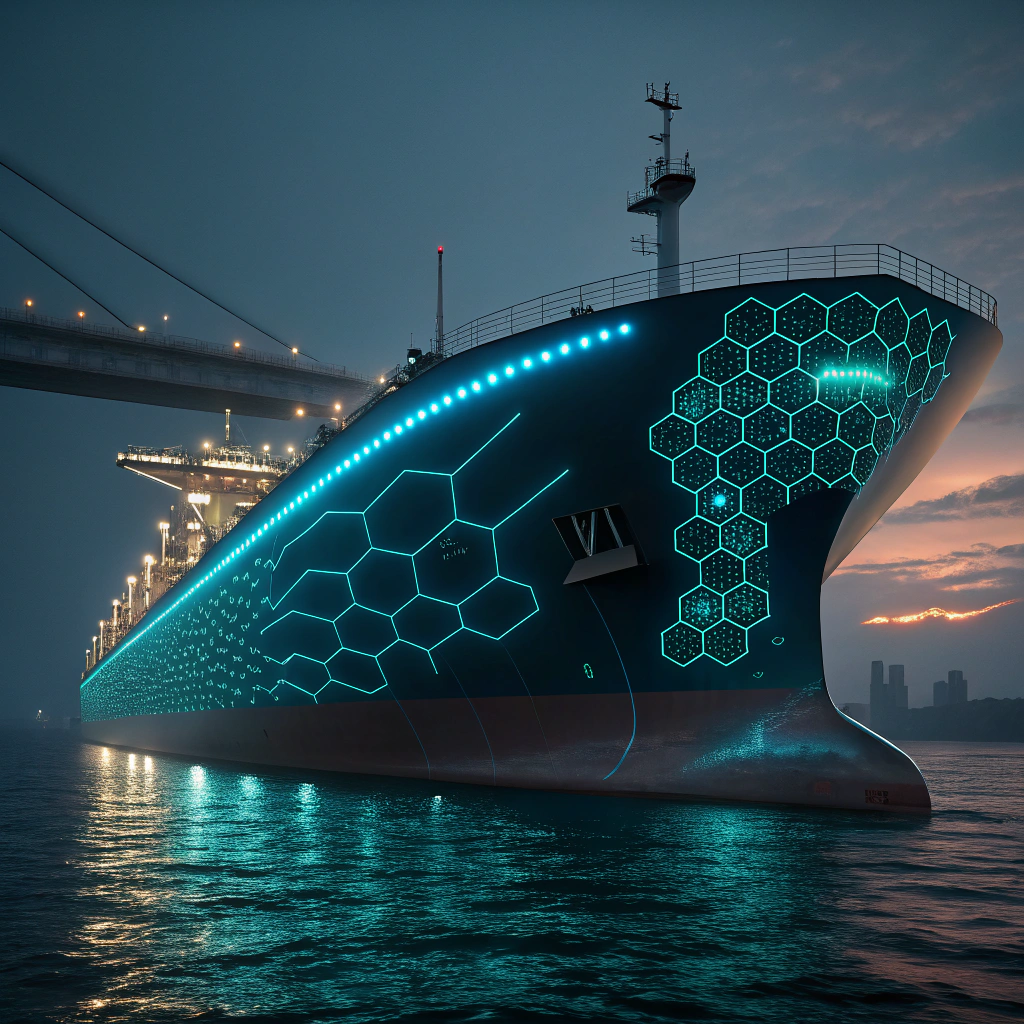 a conceptual image of an advanced ship hull integr