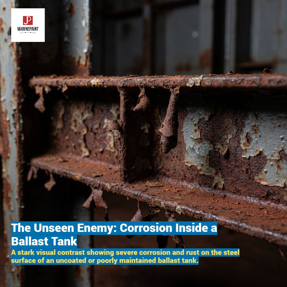 Ballast tank coating,Marine coatings,Corrosion protection,Ship maintenance,Epoxy coatings for steel,IMO PSPC standards,Surface preparation for coating,Marine paint application,Corrosion control in ships,Coating inspection,Cathodic protection,Shipbuilding standards,Marine engineering,Coating failure analysis,Solvent-free coatings,Stripe coating procedure,Ballast tank,corrosion,steel,saltwater,pitting,structural integrity,IMO,PSPC,classification society,marine environment,abrasive blasting,Sa 2.5,stripe coat,full coat,dry film thickness (DFT),anodes,vessel,tanker,longevity,durability,maintenance,repair,inspection