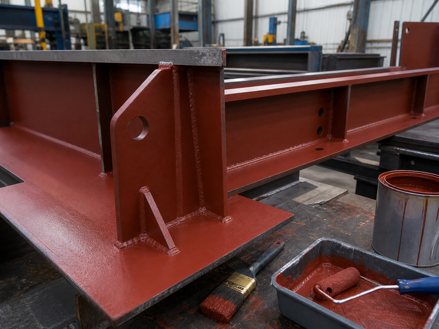 Alkyd anti-rust primer on steel